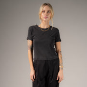 Essentials - Baby Tee - Black Snow - The Laundry Room