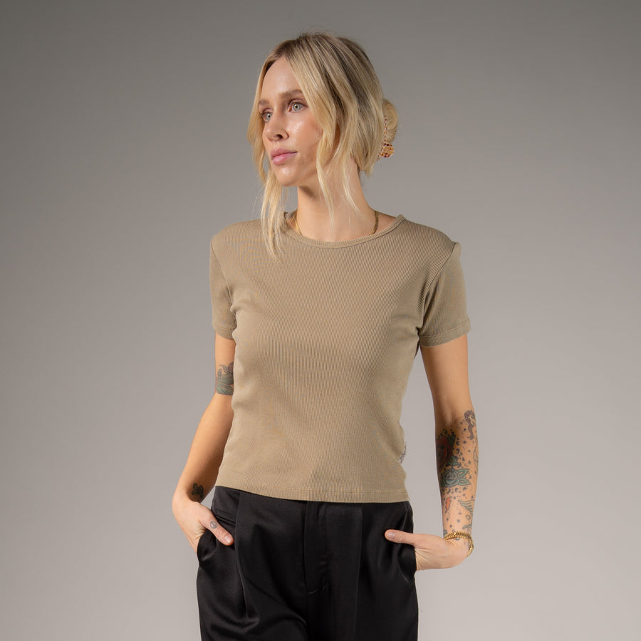 Essentials - Baby Tee - Camel Gold - The Laundry Room