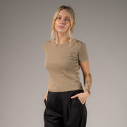 Essentials - Baby Tee - Camel Gold - The Laundry Room