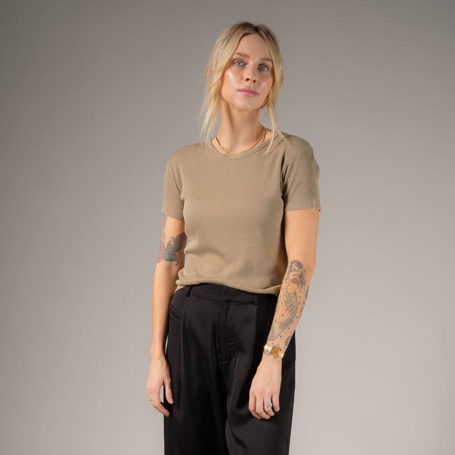 Essentials - Baby Tee - Camel Gold - The Laundry Room