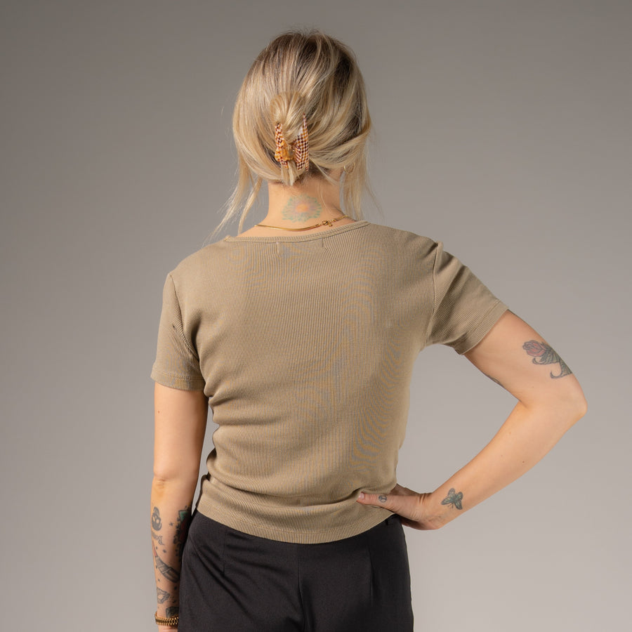 Essentials - Baby Tee - Camel Gold - The Laundry Room