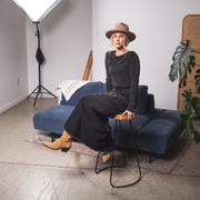 Essentials - Long Sleeve Ribbed Tee - Black Snow - The Laundry Room