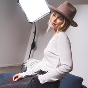 Essentials - Long Sleeve Ribbed Tee - White - The Laundry Room