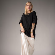Essentials - Oversized Tee - Black - The Laundry Room