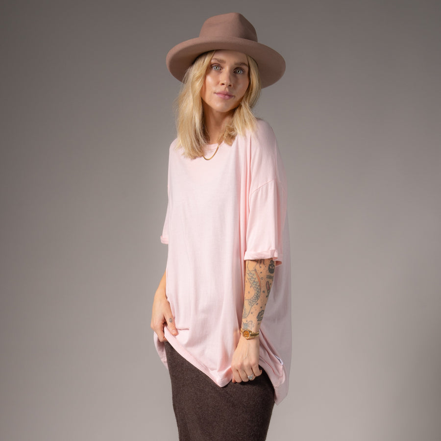 Essentials - Oversized Tee - Blush Pink - The Laundry Room