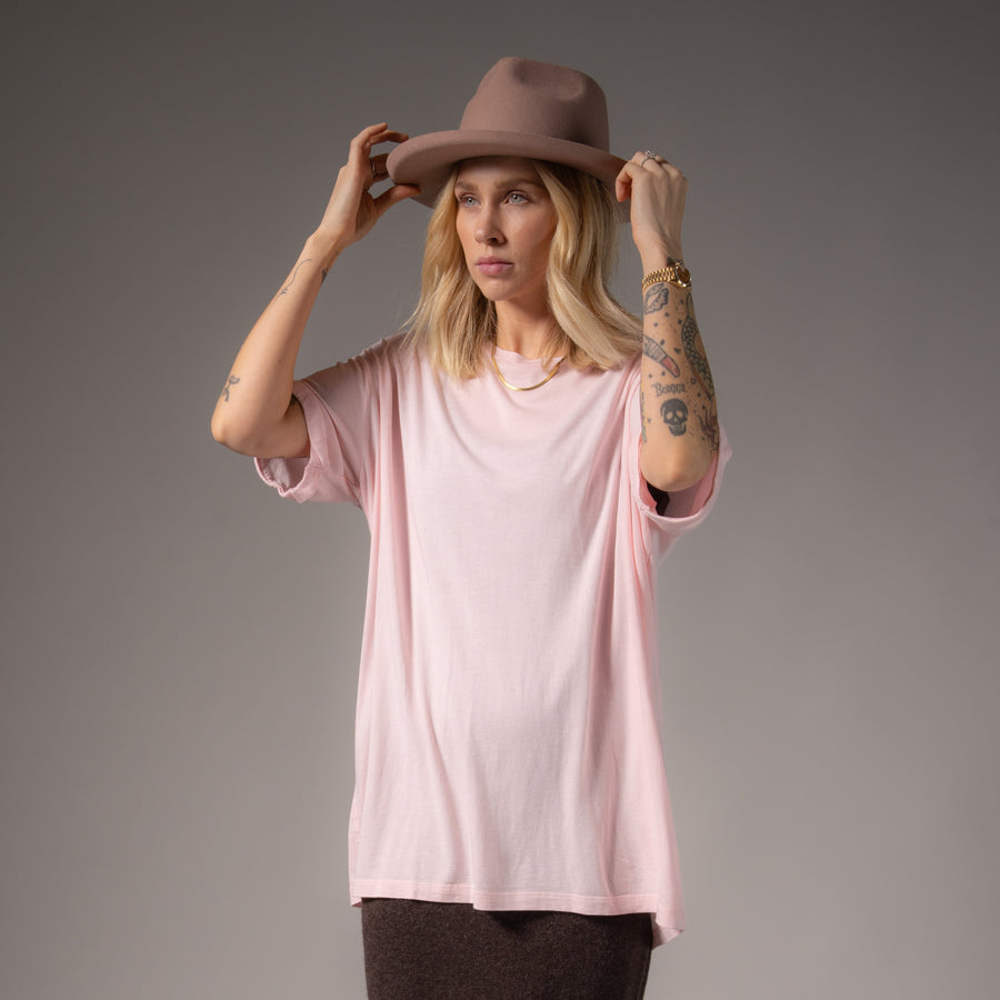 Essentials - Oversized Tee - Blush Pink - The Laundry Room