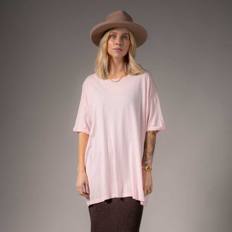Essentials - Oversized Tee - Blush Pink - The Laundry Room