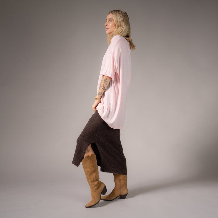 Essentials - Oversized Tee - Blush Pink - The Laundry Room