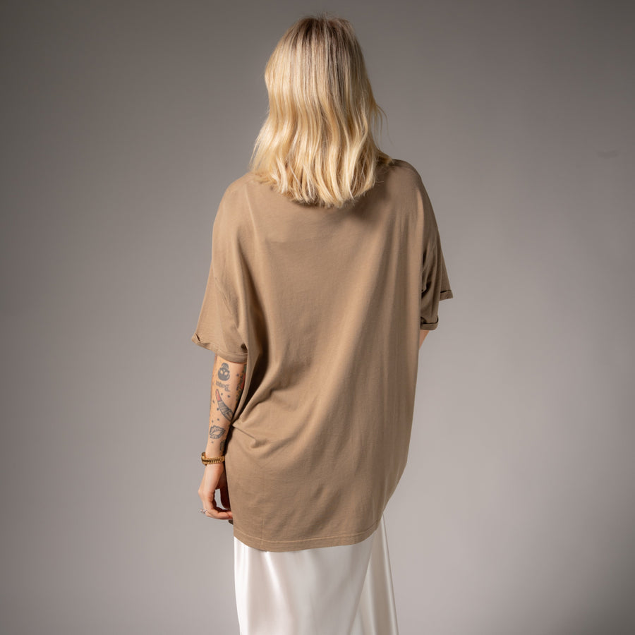 Essentials - Oversized Tee - Camel Gold - The Laundry Room