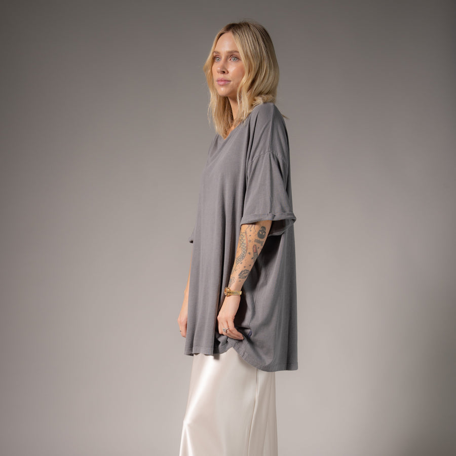 Essentials - Oversized Tee - Gravity Grey - The Laundry Room