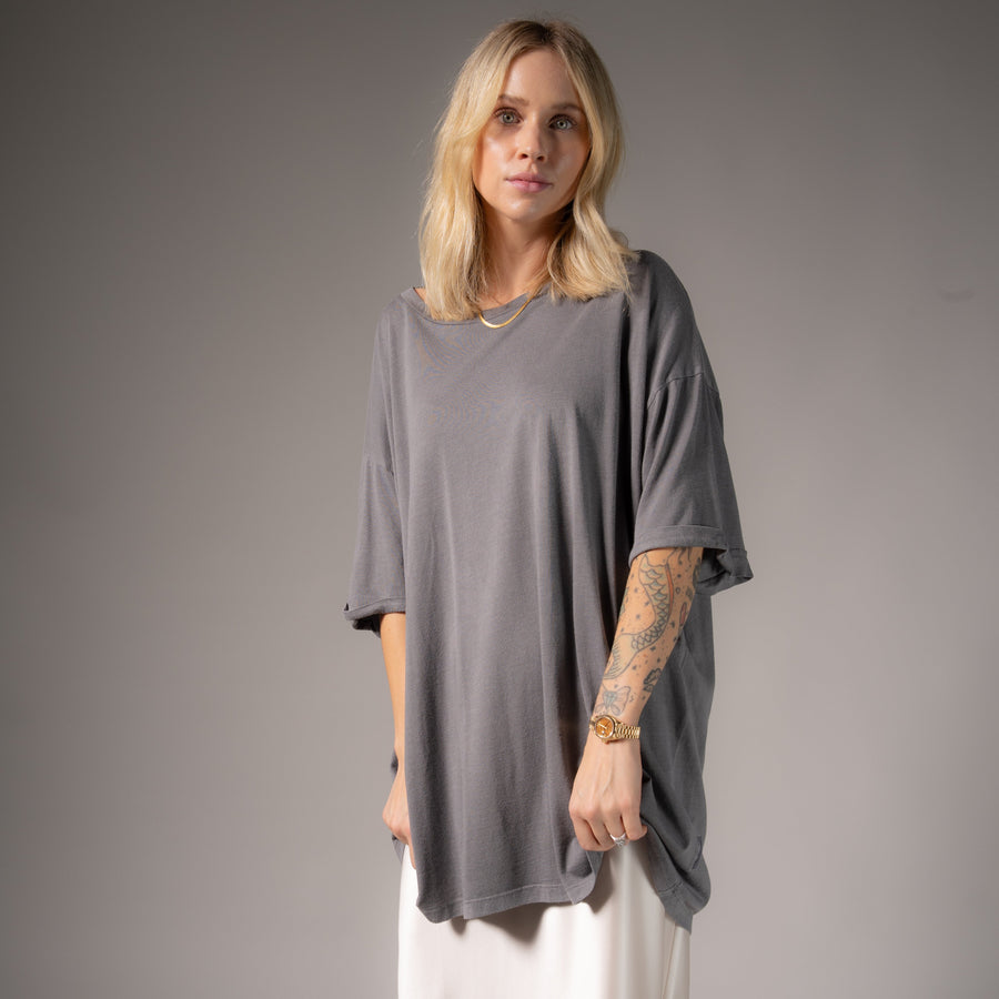 Essentials - Oversized Tee - Gravity Grey - The Laundry Room