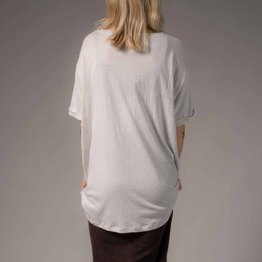 Essentials - Oversized Tee - Pebble Heather - The Laundry Room
