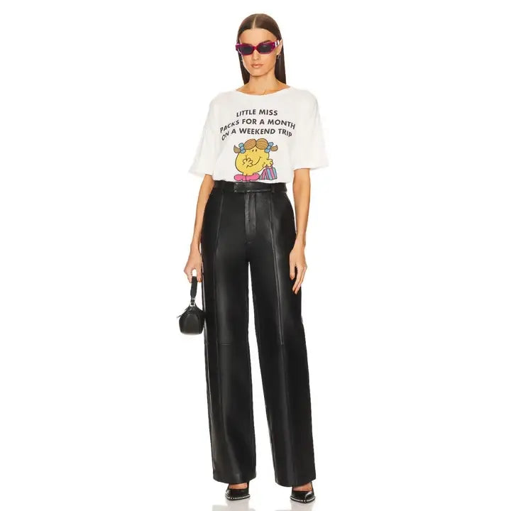 Little Miss Weekend Trip - Oversized Tee - White