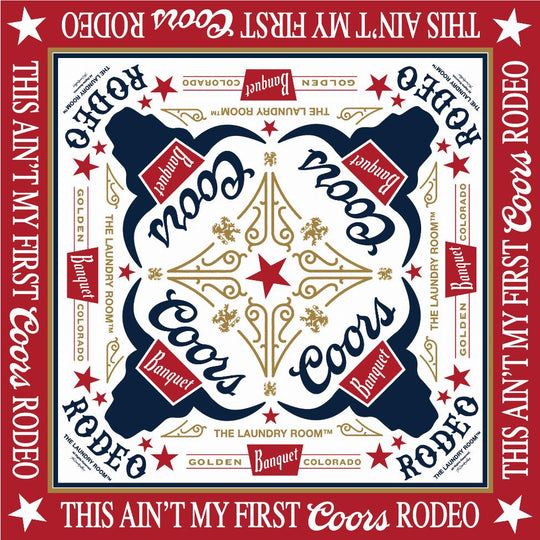 This Ain'T My First Coors Rodeo - Silky Bandana - Red - The Laundry Room