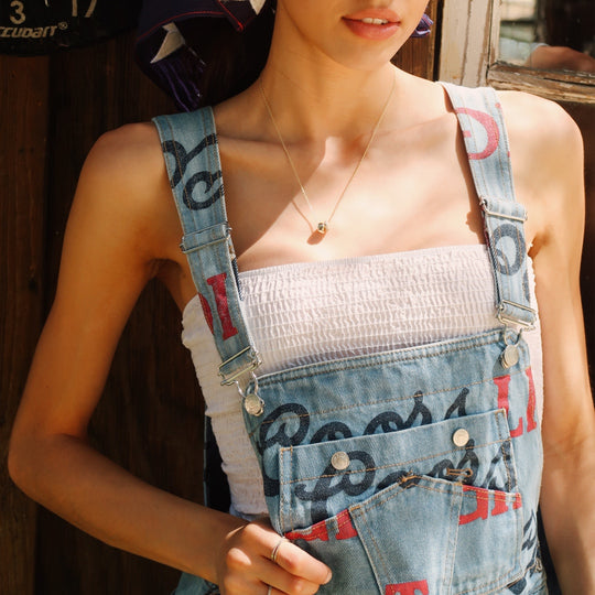 Coors Light Big Colors Logo - Printed Denim Shortall - Salton Sea