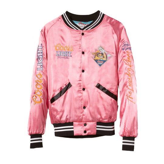 Beer Wolf Time - Stadium Jacket - Blush Pink Blush Pink / XS