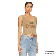 Tequila - Boxy Tank - Camel Gold Camel Gold / XS