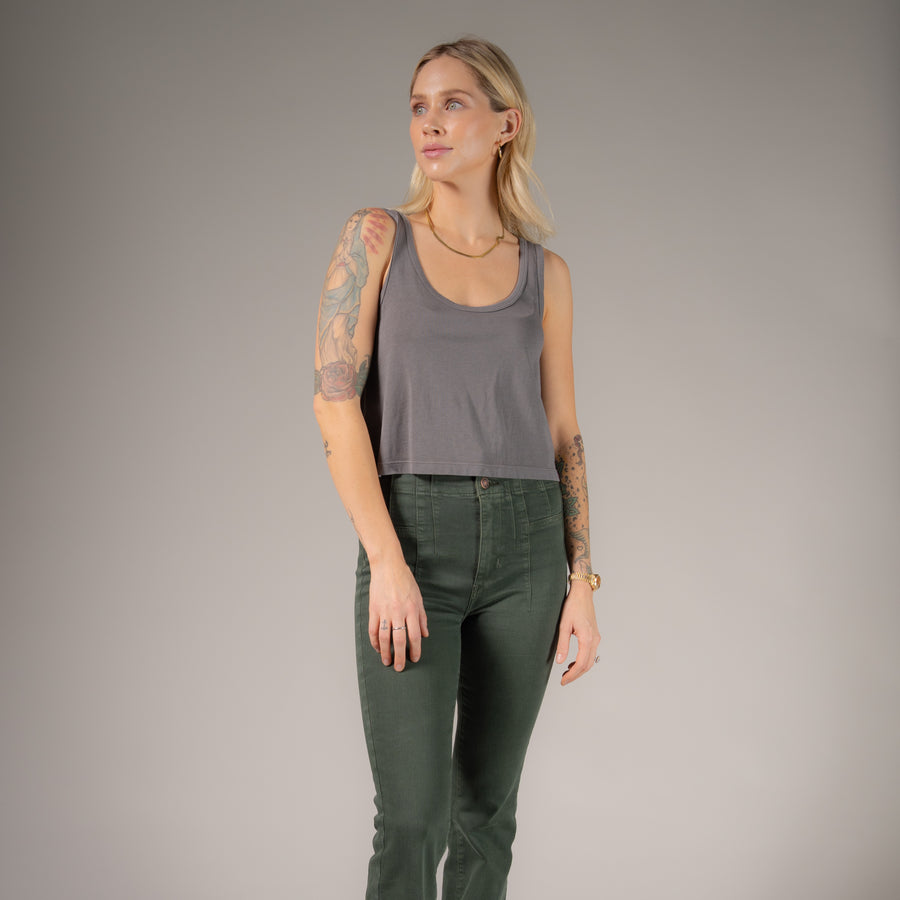 Essentials - Boxy Tank - Gravity Grey Gravity Grey / XS