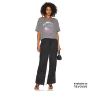 Born Free - Crop Oversized Tee - Gravity Grey Gravity Grey / XS