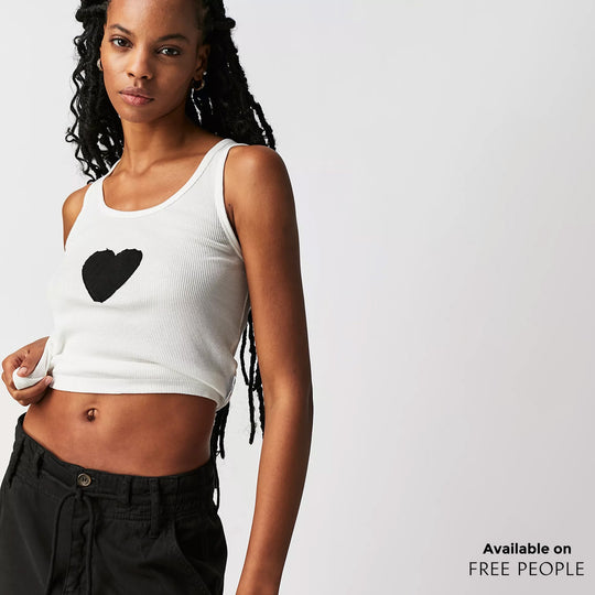 Infinite Love - Rib Tank - White White / XS