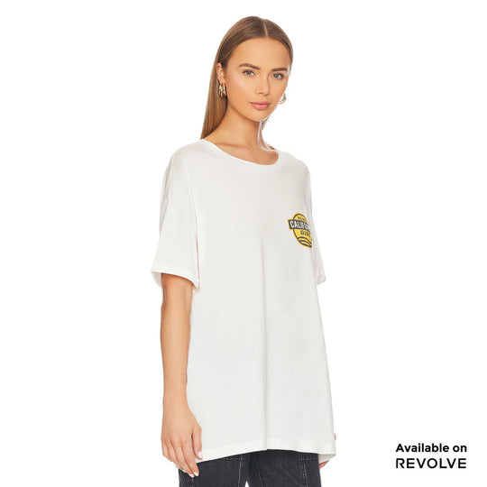 Real Ca Girl - Oversized Tee - White White / XS