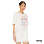 American Beer Wolf - Oversized Tee - White White / XS