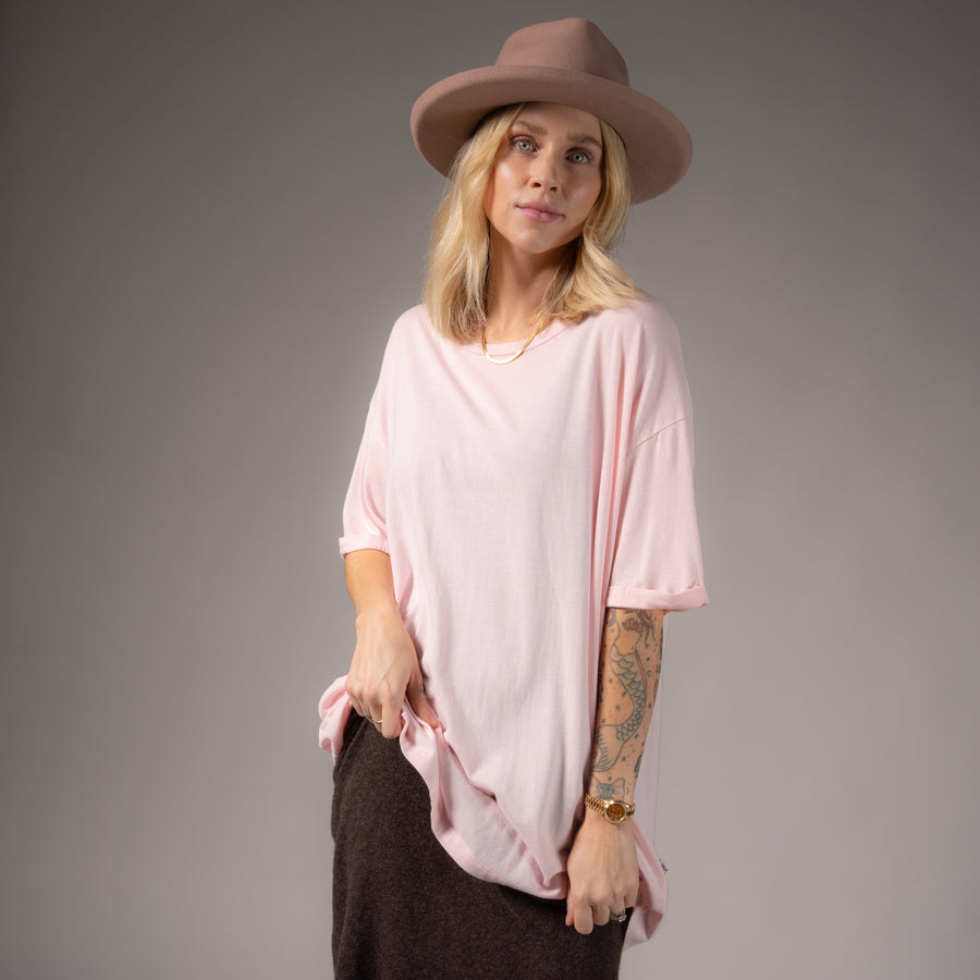 Essentials - Oversized Tee - Blush Pink Blush Pink / XS