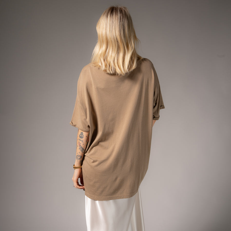 Essentials - Oversized Tee - Camel Gold Camel Gold / XS