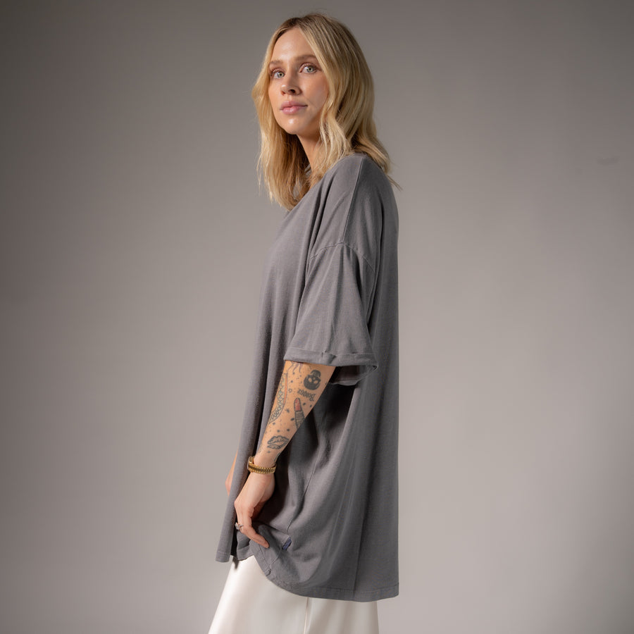 Essentials - Oversized Tee - Gravity Grey Gravity Grey / XS