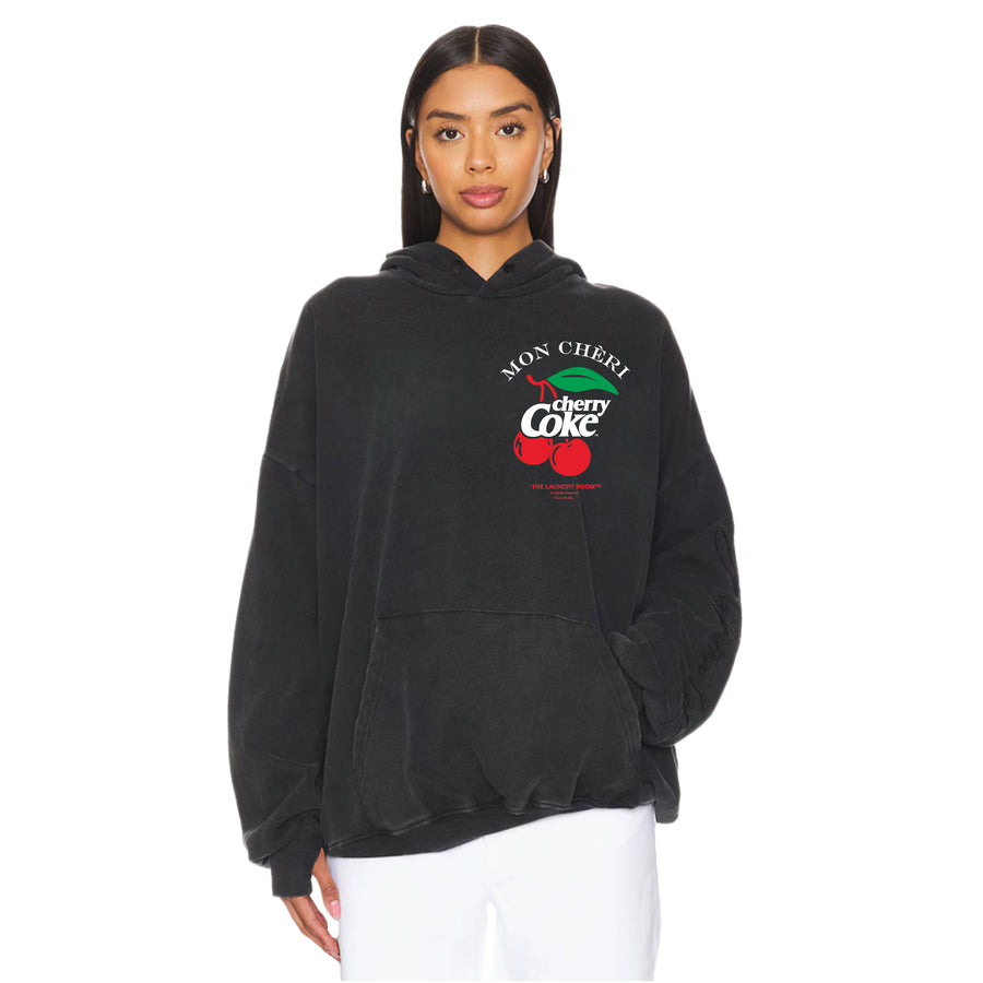 Mon Cheri Cherry Coke Branch - Hideout Hoodie - Black Snow