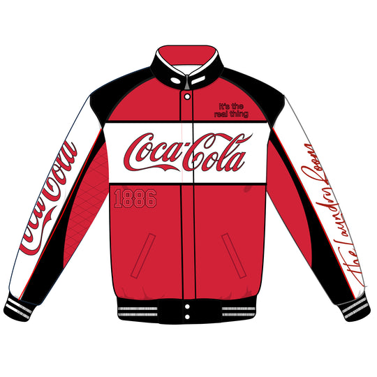 Coca Cola Racing Jacket  - Racing Jacket - Black & Red & White - The Laundry Room