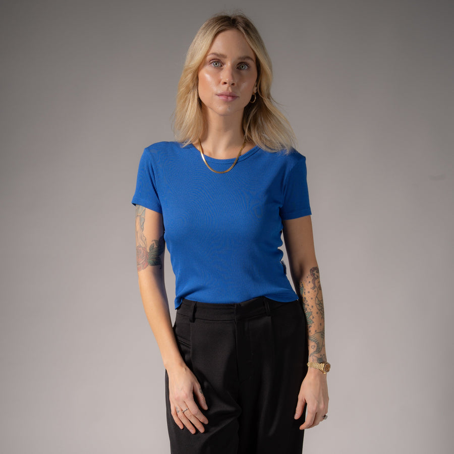 Essentials - Baby Tee - Vintage Blue - The Laundry Room