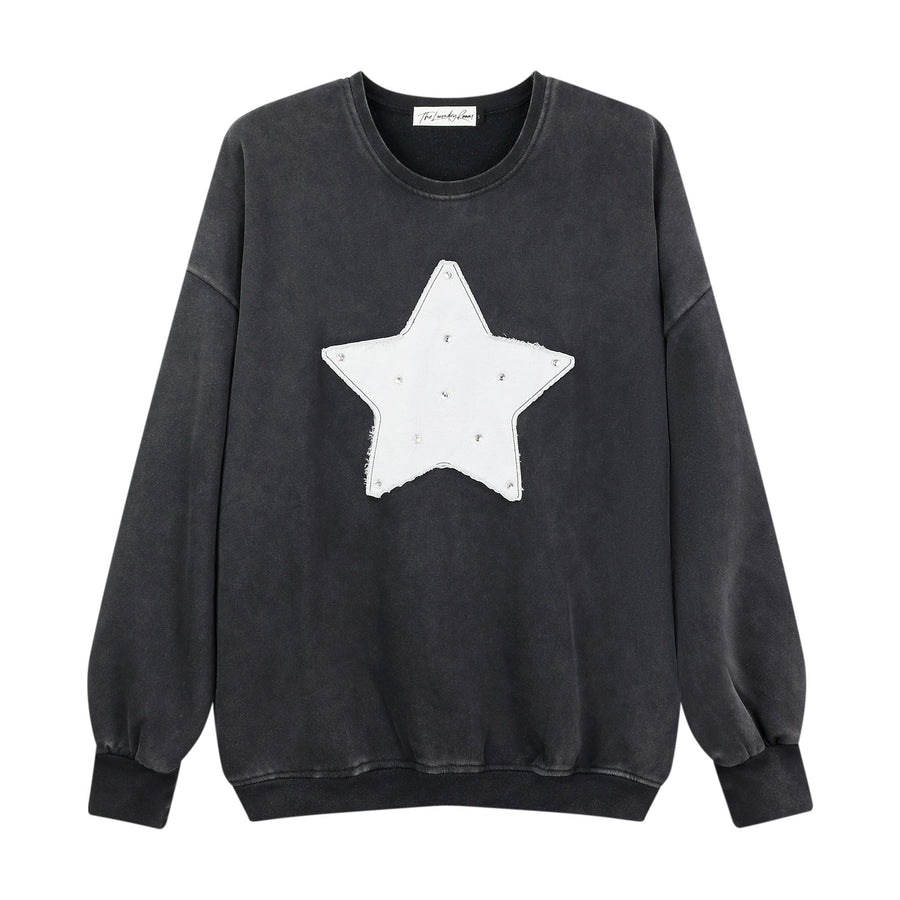 Rhinestone Star - Jump Jumper - Black Snow - The Laundry Room