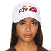 Kiss Me Cowboy - Papa Cap - White - The Laundry Room
