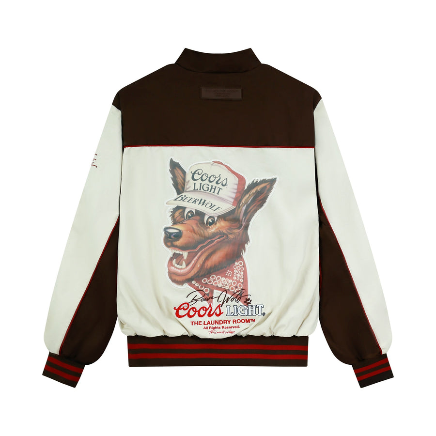 Team Ahroooo - Racing Jacket - Bone & Brown