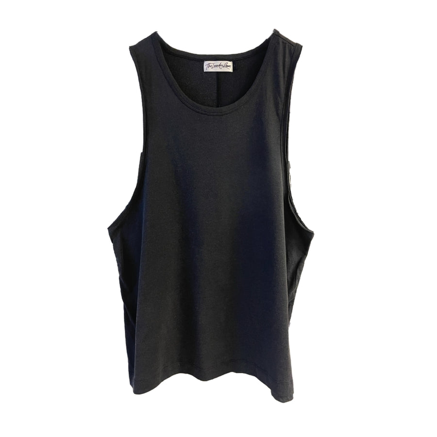 Essentials - Papa Tank - Black Snow