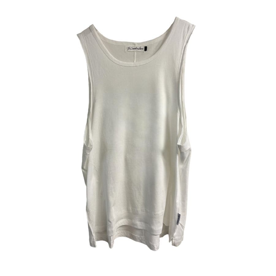 Essentials - Papa Tank - White