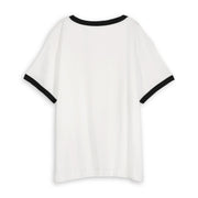 Essentials - Perfect Ringer Tee - White & Black Snow - The Laundry Room