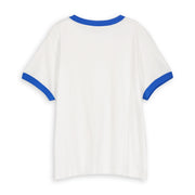 Essentials - Perfect Ringer Tee - White & Blue - The Laundry Room
