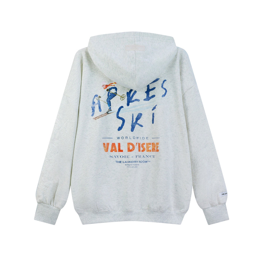 Apres Ski Savoie France - Hideout Hoodie - Pebble Heather