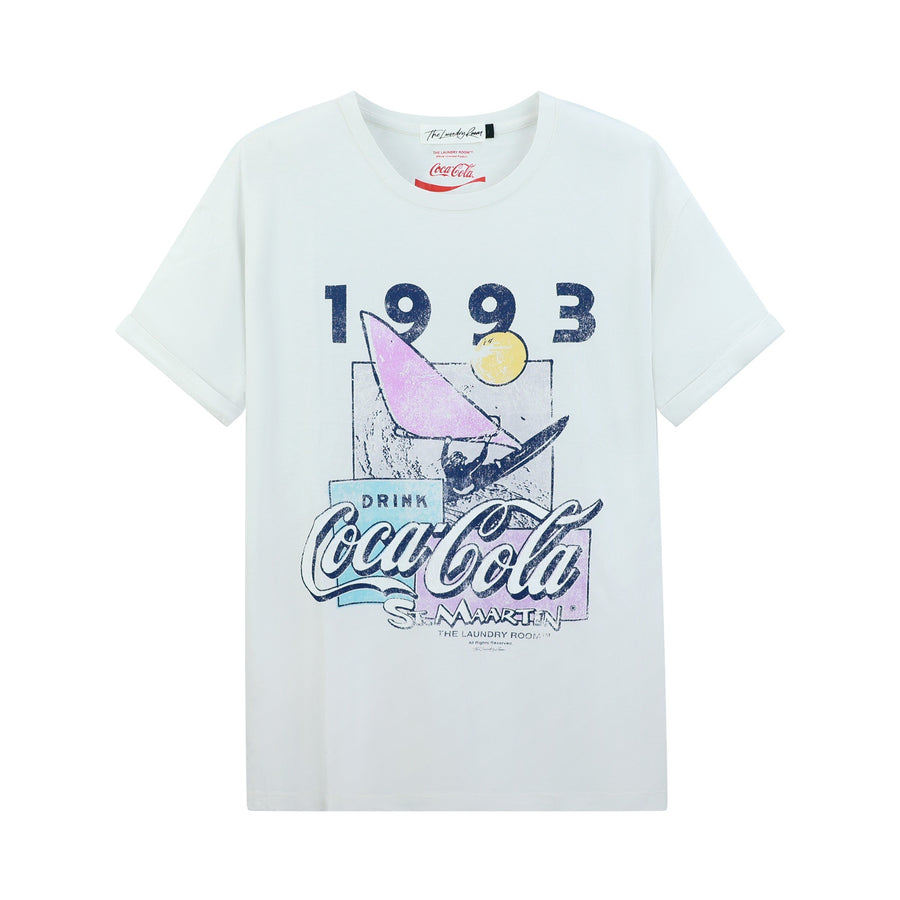 St Maarten Coke - Oversized Tee - Bone
