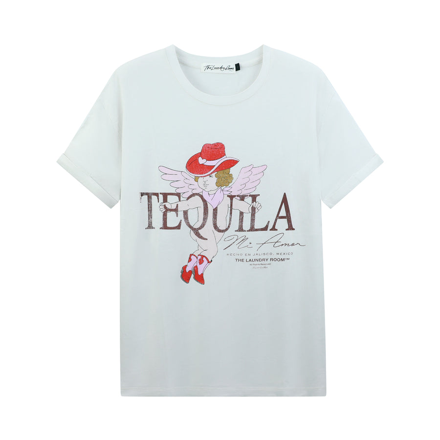 Tequila Mi Amor - Oversized Tee - Bone