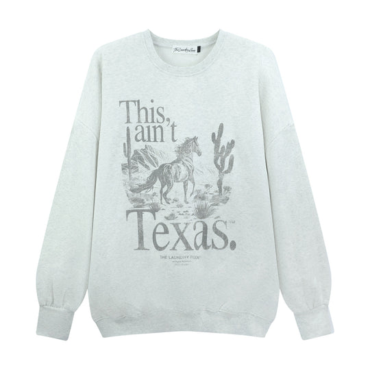 This Ain'T Texas Stallion - Jump Jumper - Pebble Heather - The Laundry Room