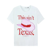 This Ain'T Texas Love - Oversized Tee - White - The Laundry Room