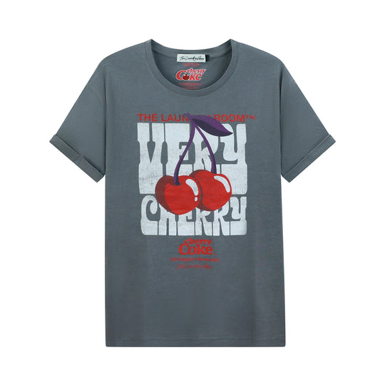 Very Cherry Coke - Oversized Tee - Gravity Grey - The Laundry Room
