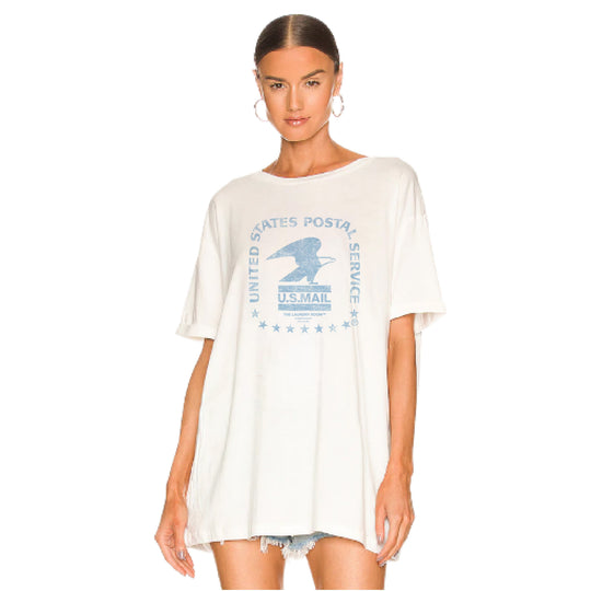 USPS - Oversized Tee - White - The Laundry Room