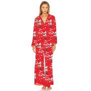 Ain't Loyal - Silky PJ Set - Red