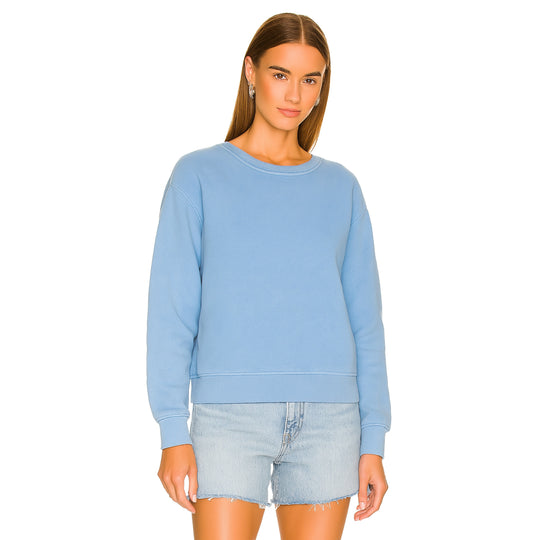 Essentials - Classic Crewneck Sweater - Chambray Blue - The Laundry Room