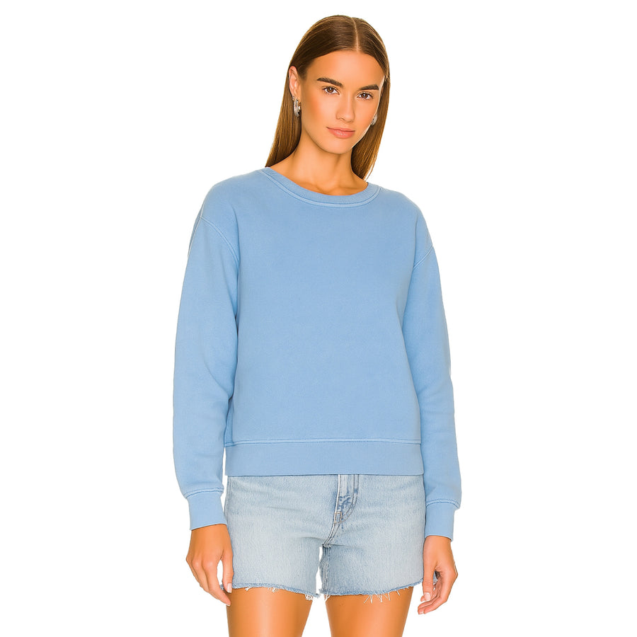 Essentials - Classic Crewneck Sweater - Chambray Blue - The Laundry Room