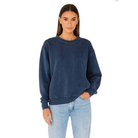 Essentials - Classic Crewneck Sweater - Navy Snow - The Laundry Room